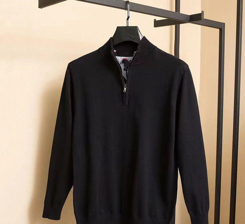 Men’s Quarter-Zip Knit Sweater