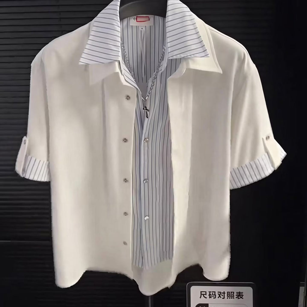 Luxe Layered Short Sleeve Shirt