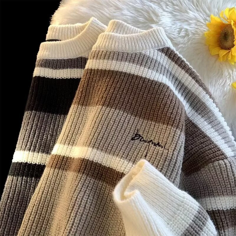 Urban Linear Knit Crewneck