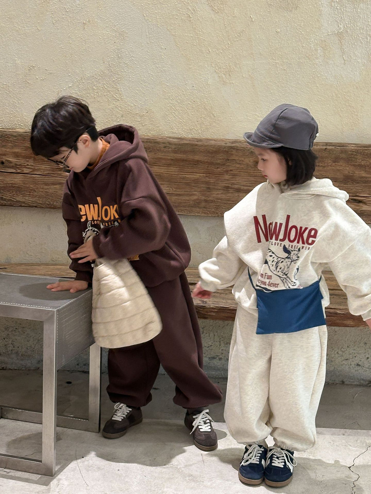 Kids' Fleece-Lined Hoodie and Pants Set