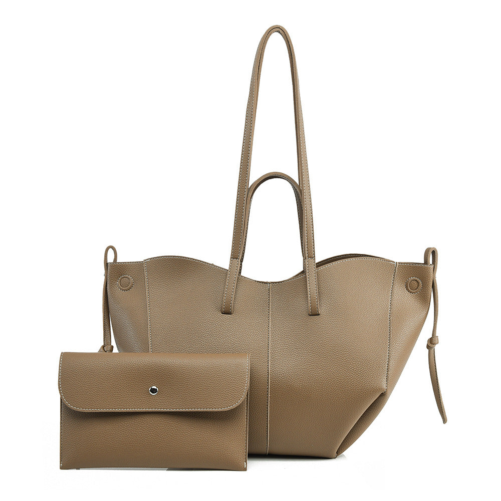 tote bag and matching clutch set