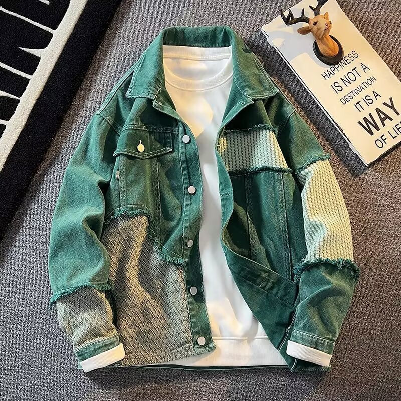 Vintage Patchwork Denim Jacket