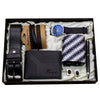Black gift box watch + wallet + bracelet + tie + pen + cufflinks + belt