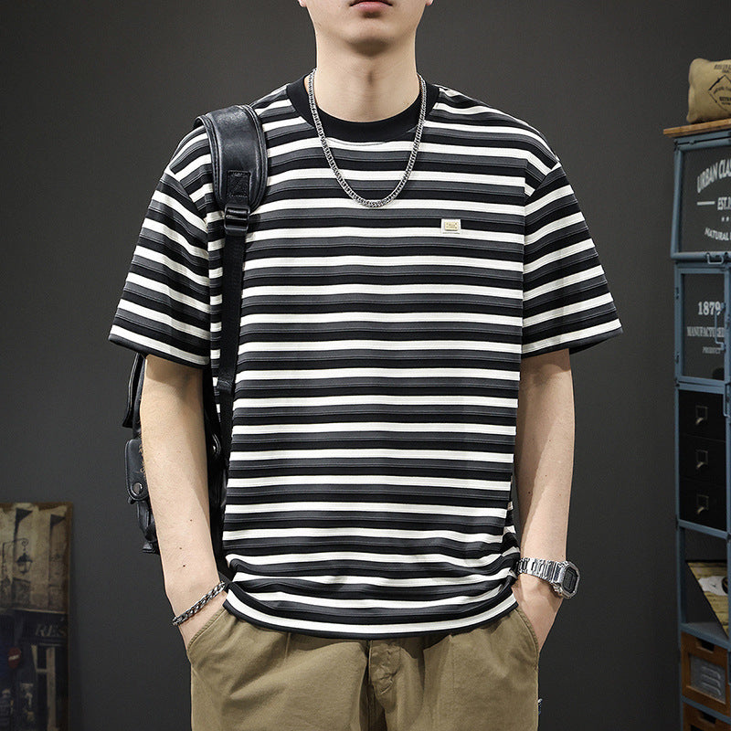 Striped Crew Neck T-Shirt