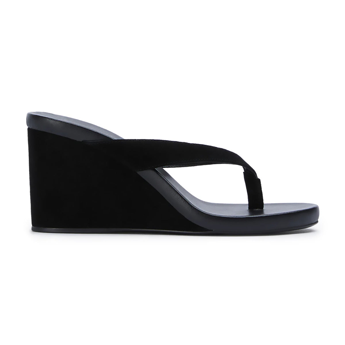 Sculpted Wedge Thong Sandals