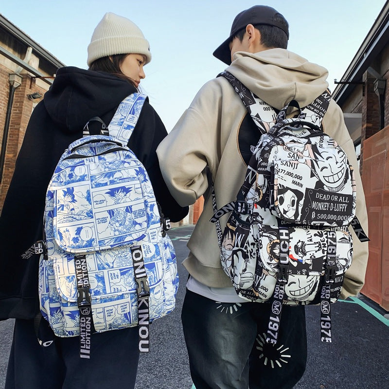 Anime Print Backpack