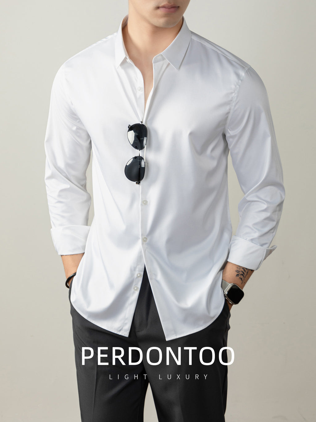 Luxury Non Iron Silk Finish Shirt