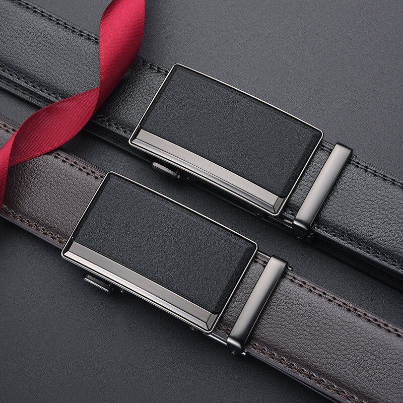 Automatic Buckle Leather Belt