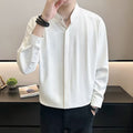 Men’s Minimalist Mandarin Collar Shirt