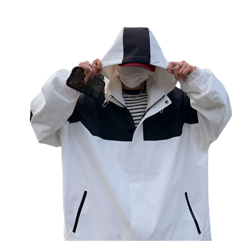 Unisex Patchwork Windbreaker Jacket
