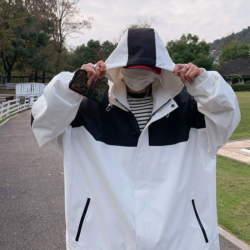 Unisex Patchwork Windbreaker Jacket