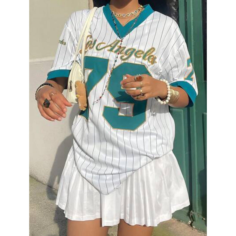Los Angeles Leopard Graphic Baseball Jersey
