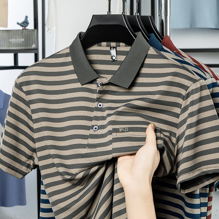 Men’s Striped Leisure Polo
