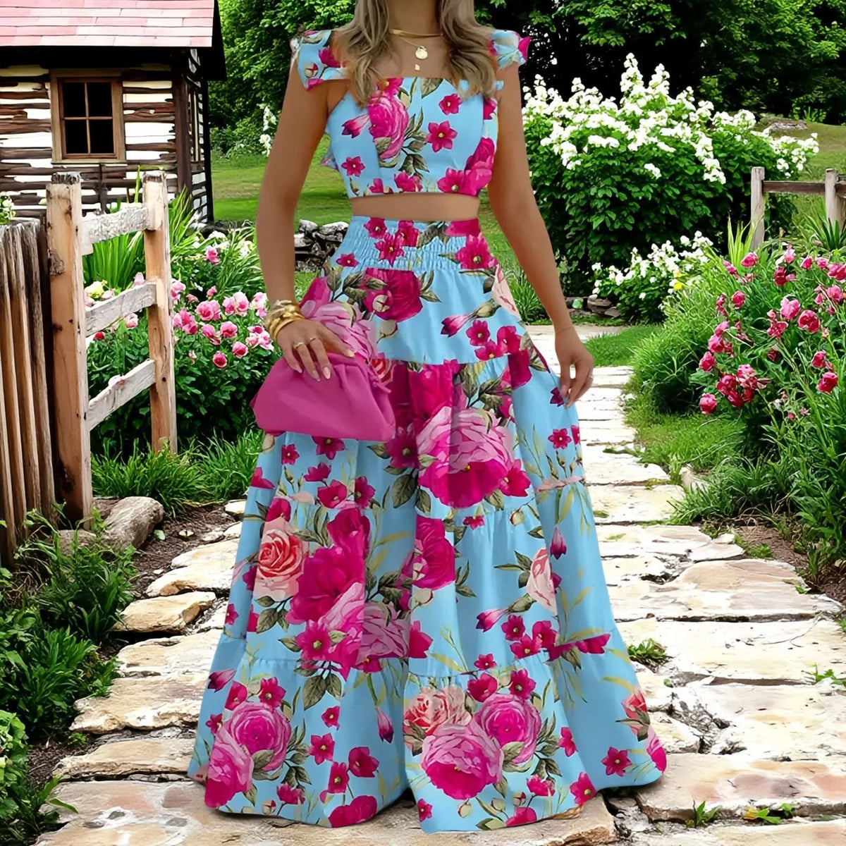 Two-Piece Swing Dress Set