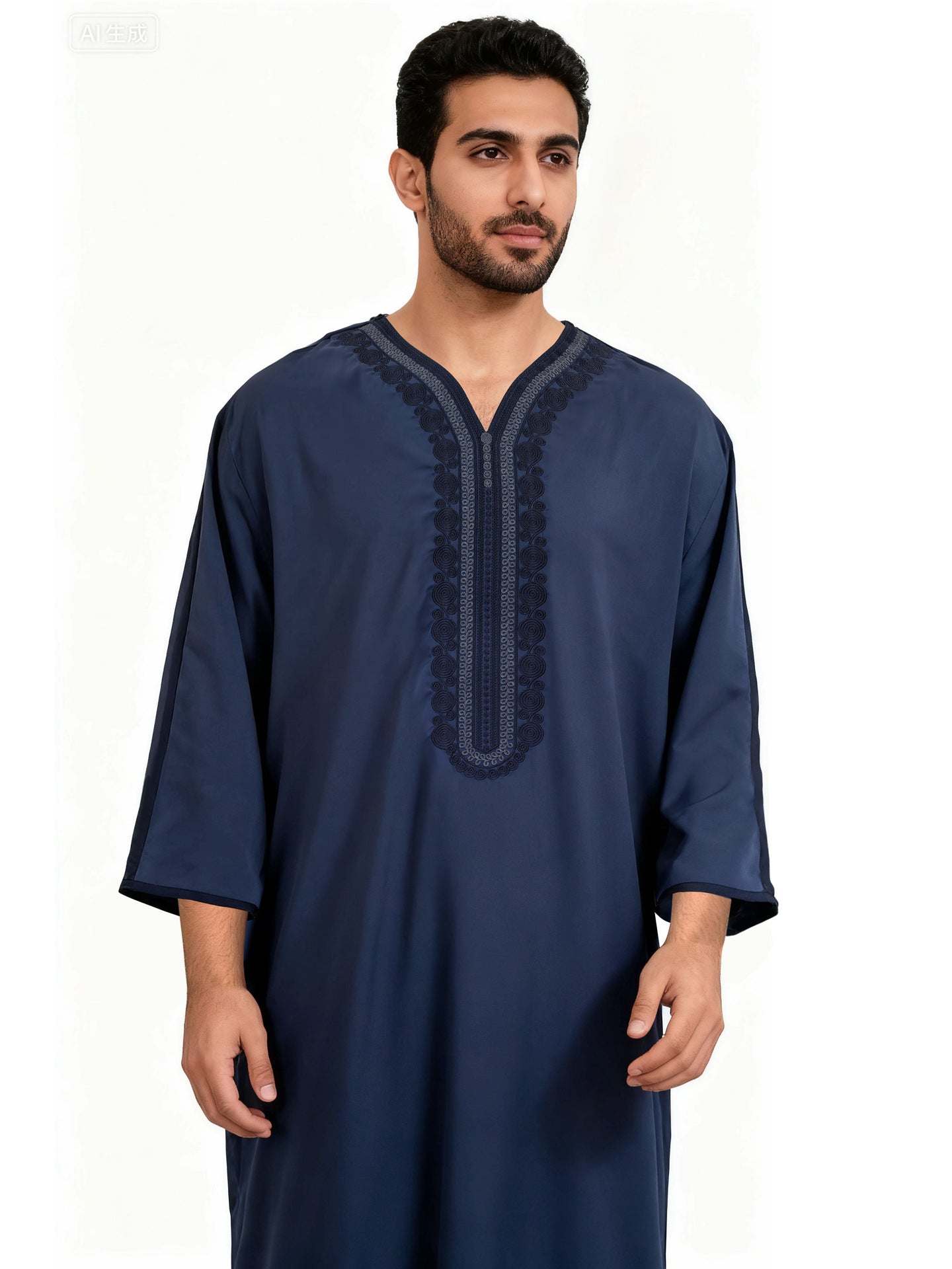 Men’s Embroidered Middle Eastern Thobe