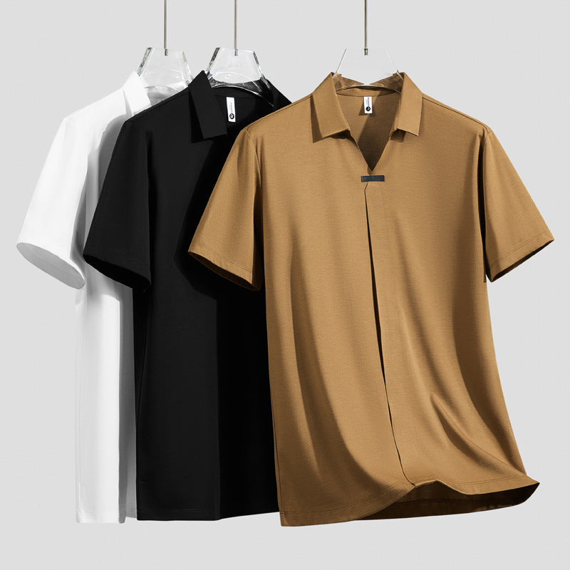 Short sleeve men's polo shirt