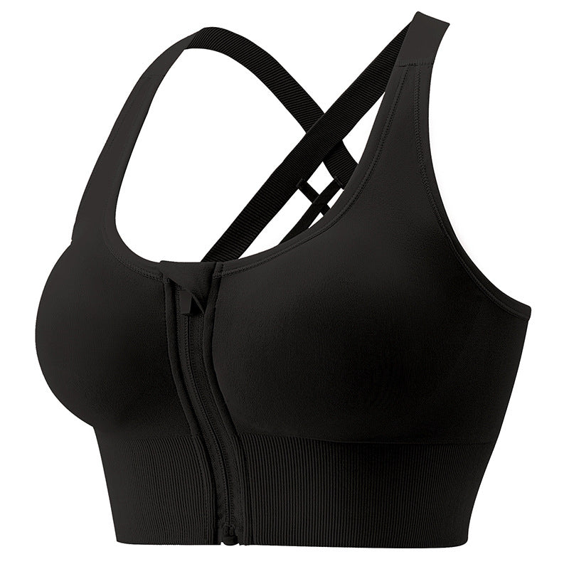 Zip-Front Sports Bra