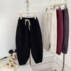 Black (four-color plush sweatpants)