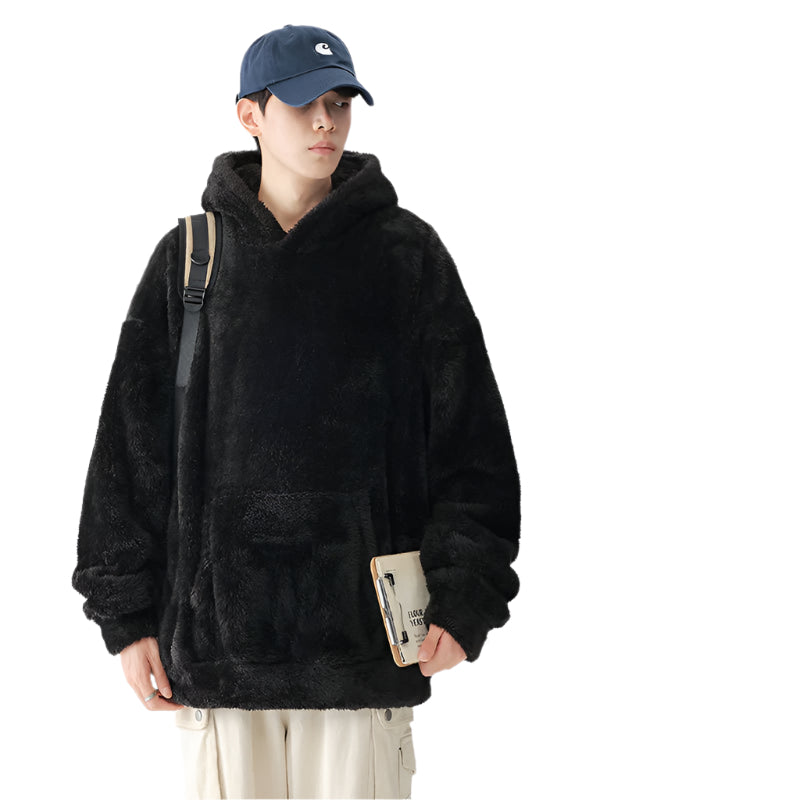 Textured Pullover Hoodie