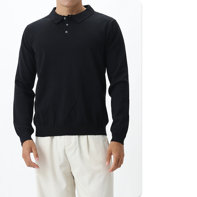 Knit Polo Sweater