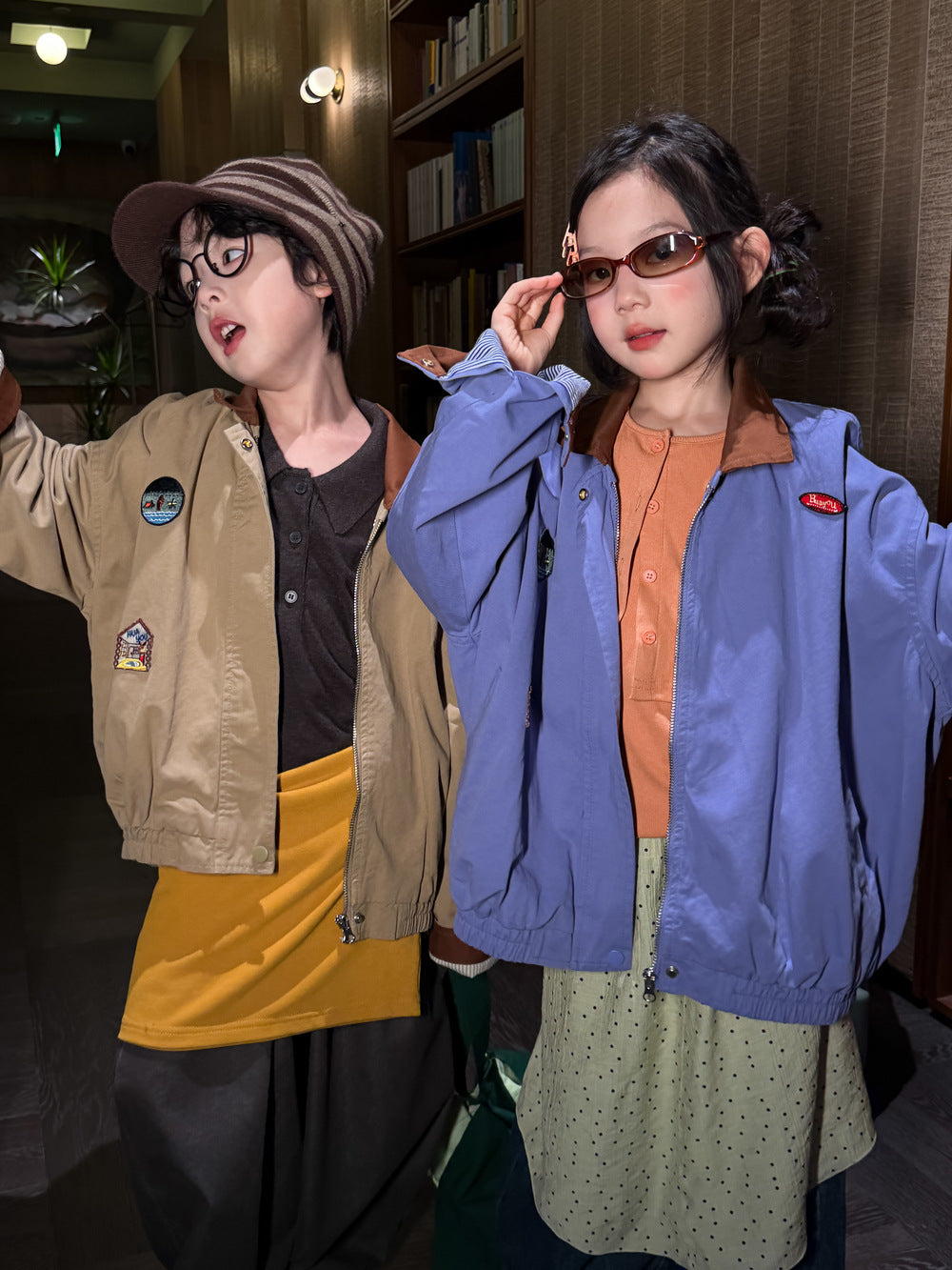Kids' Color-Block Zip Jacket
