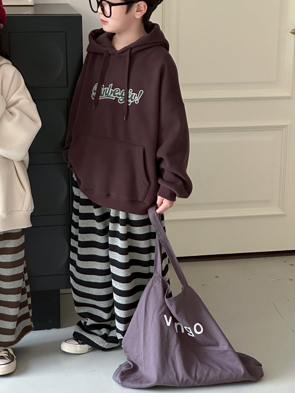 Kids' Letter Fleece Hoodie
