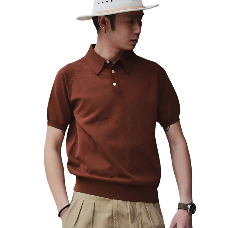 Retro Knit Polo