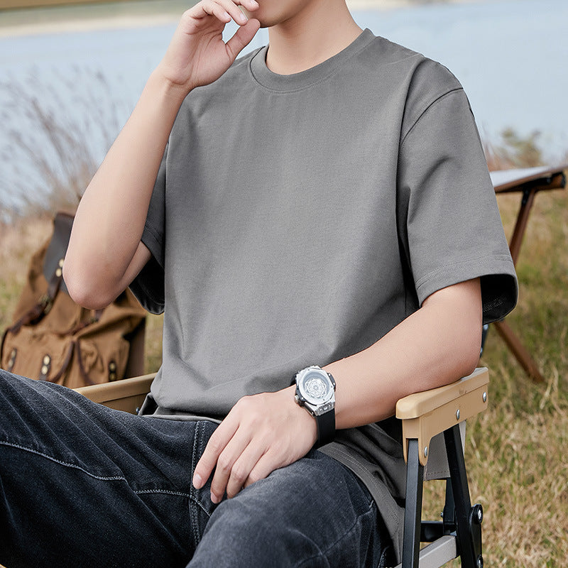 Premium Cotton Crew Neck Tee