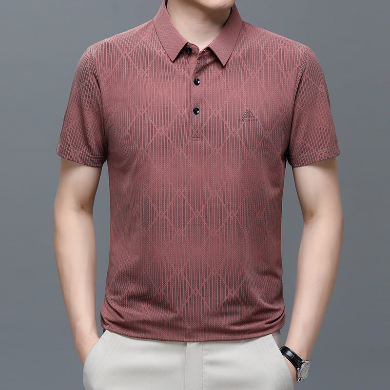 Geometric Knit Polo