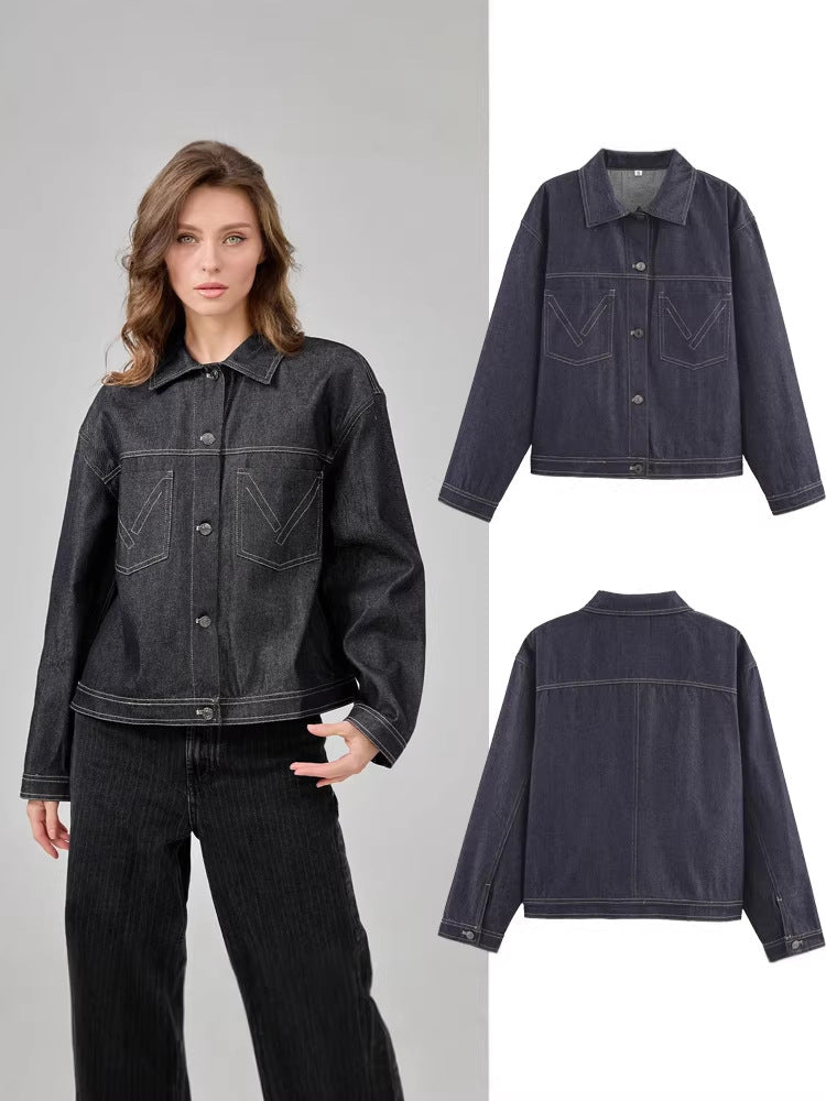 Women's Dark-Wash Denim Jacket