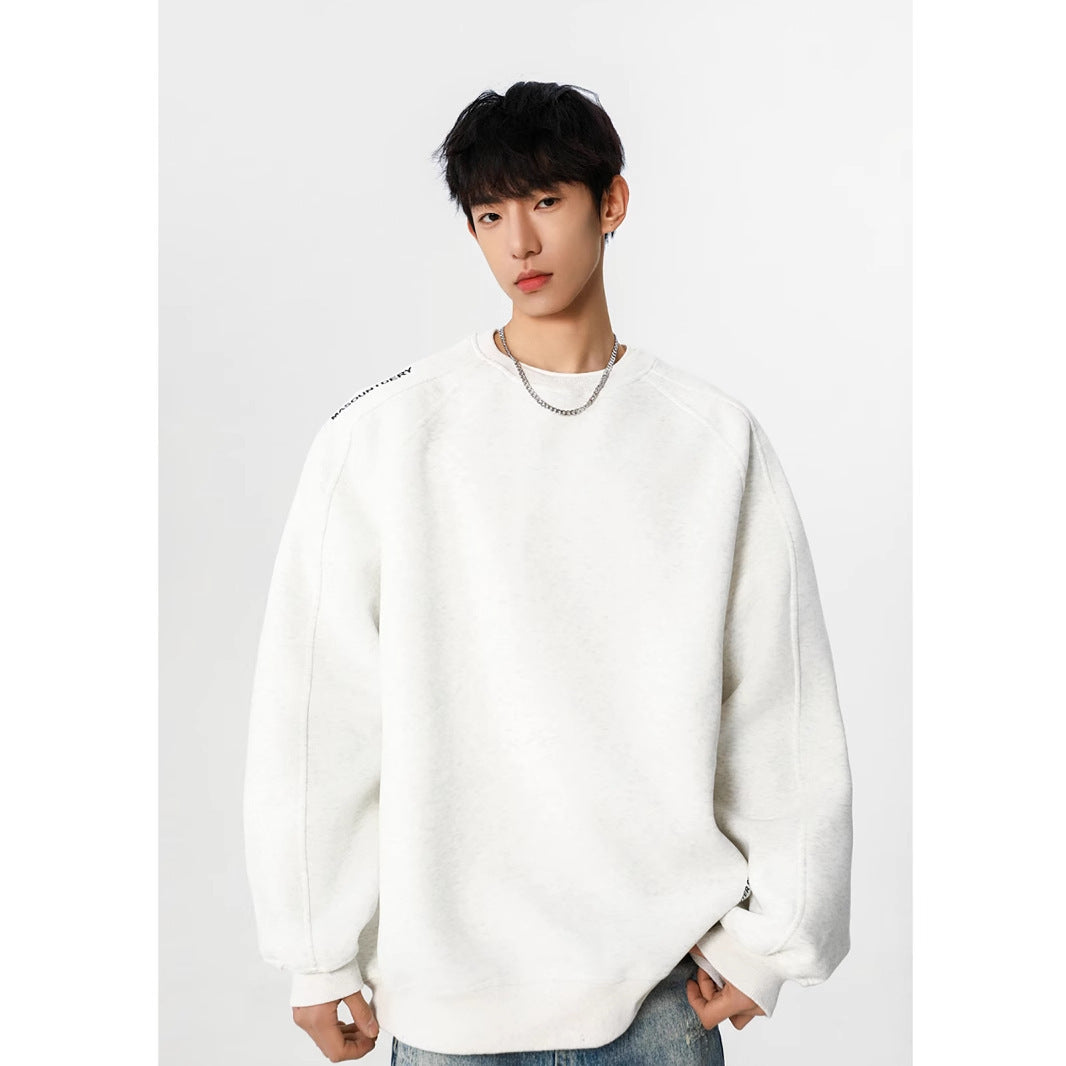 Deconstructed Oversize Crewneck Sweatshirt