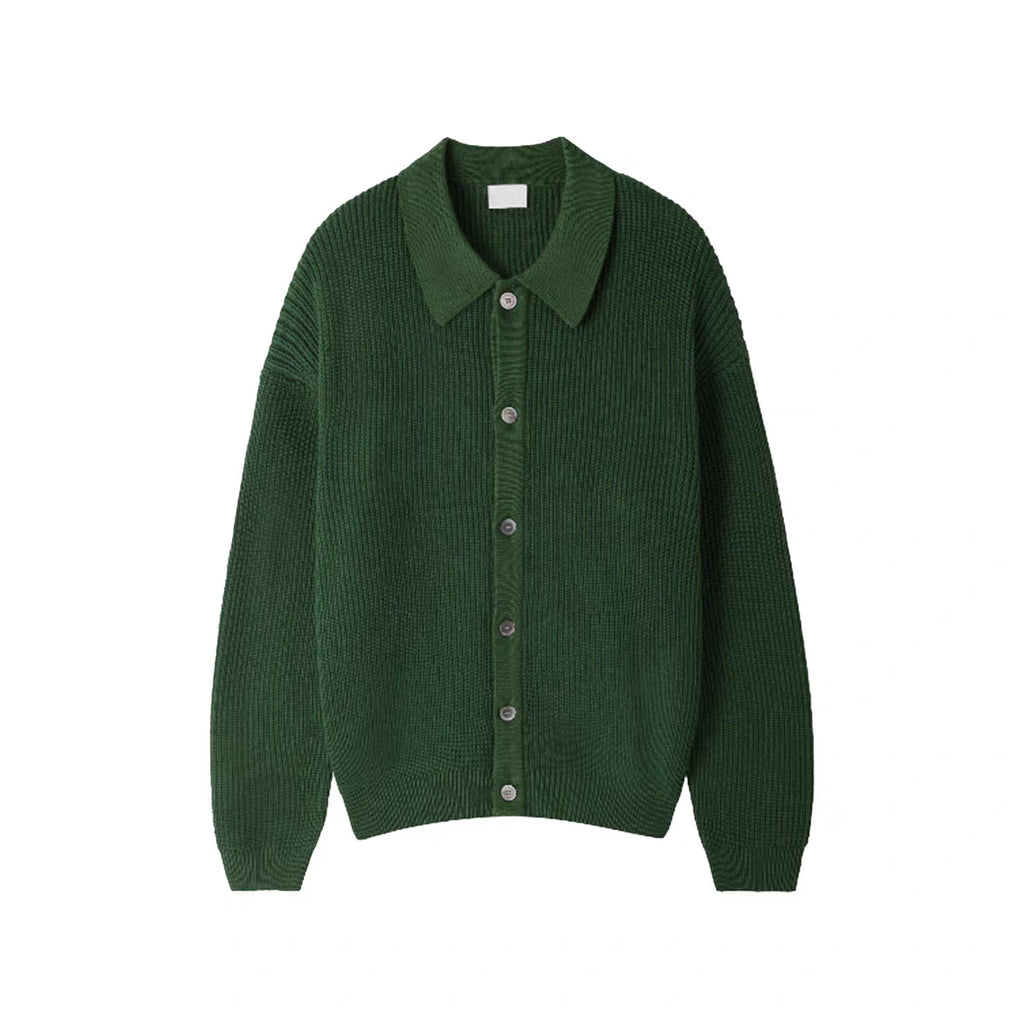 Knit Polo Cardigan Jacket
