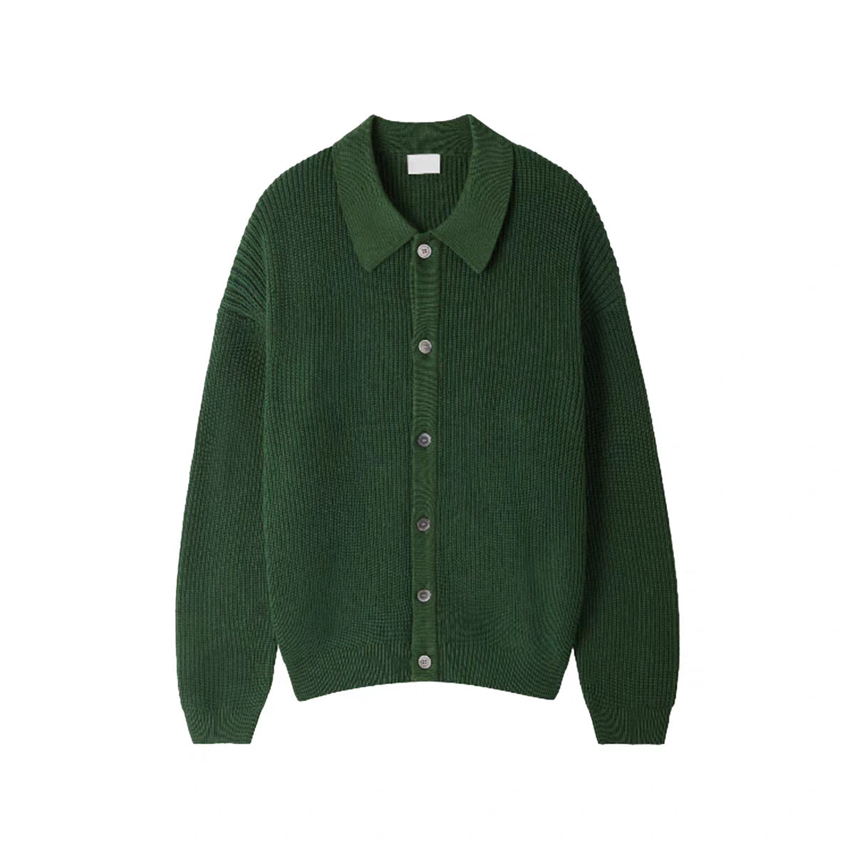 Knit Polo Cardigan Jacket