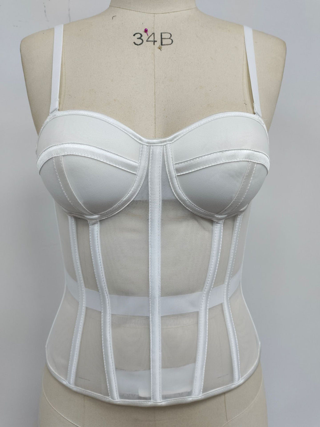 Elegant Mesh Bustier Corset