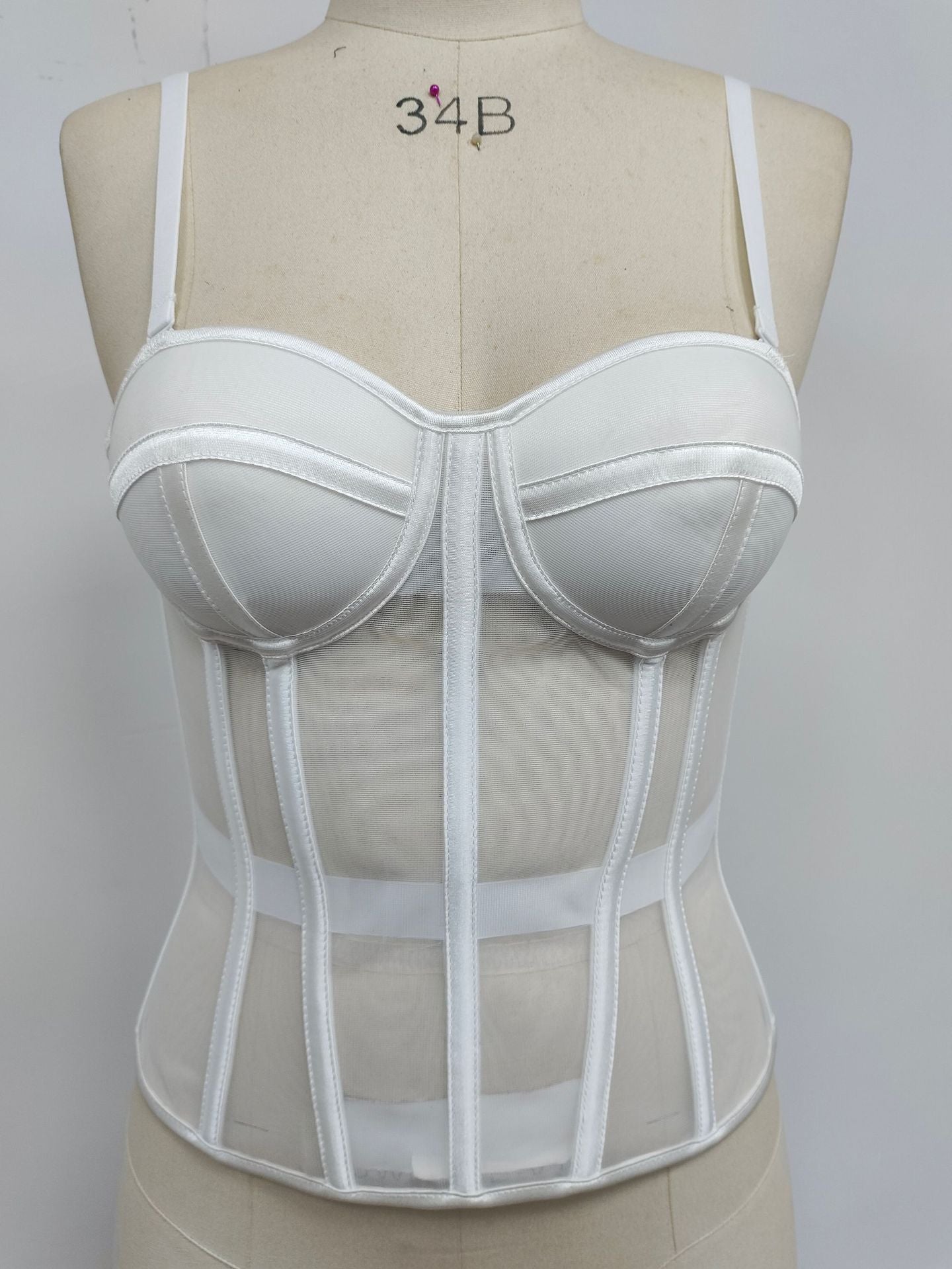 Elegant Mesh Bustier Corset