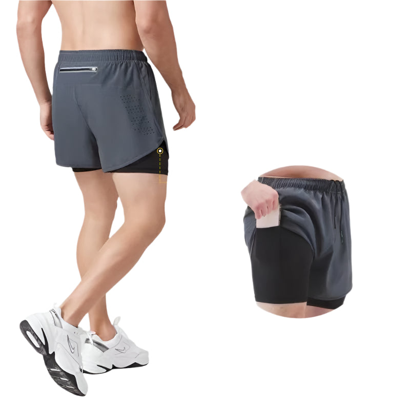Men's 2-in-1 Athletic Shorts
