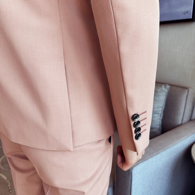 Men's Double-Breasted Modern Suit