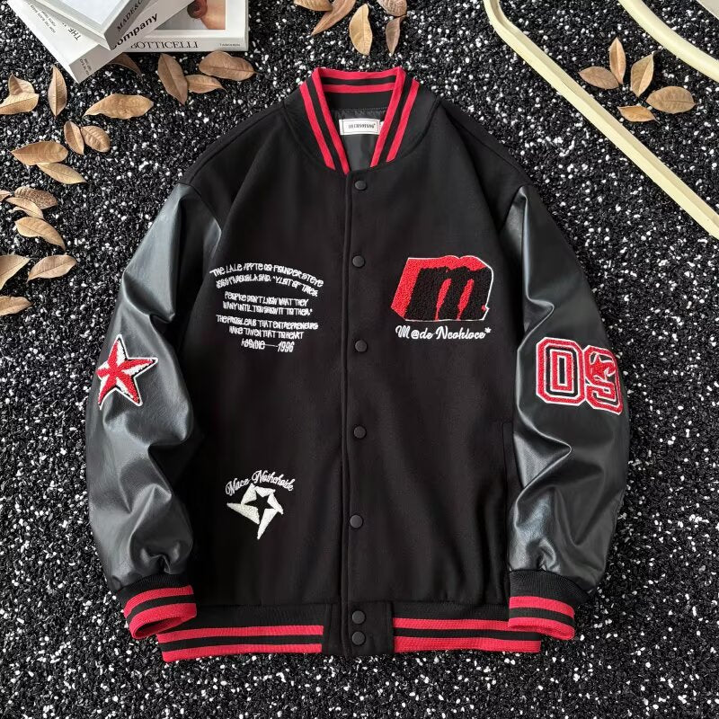 Embroidered Varsity Jacket