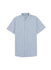Short-sleeved blue stripes for a fitted fit