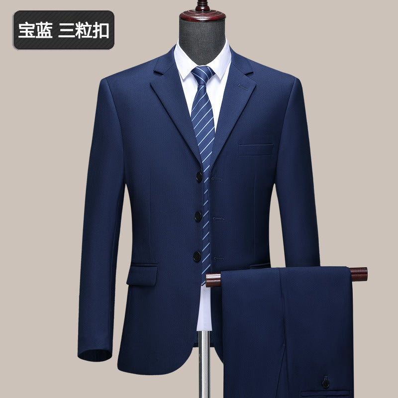 Middle-Aged Wool Business Suit