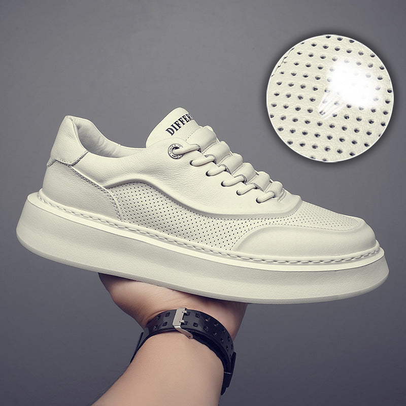 Perforated Low Top Trainers