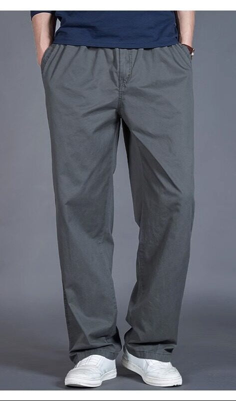 Loose Fit Straight Trousers