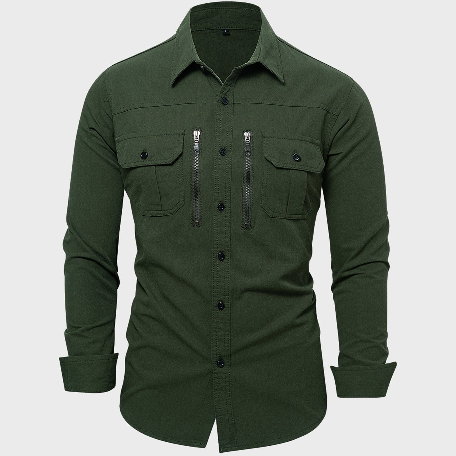 Multi-Pocket Tactical Utility Shirt