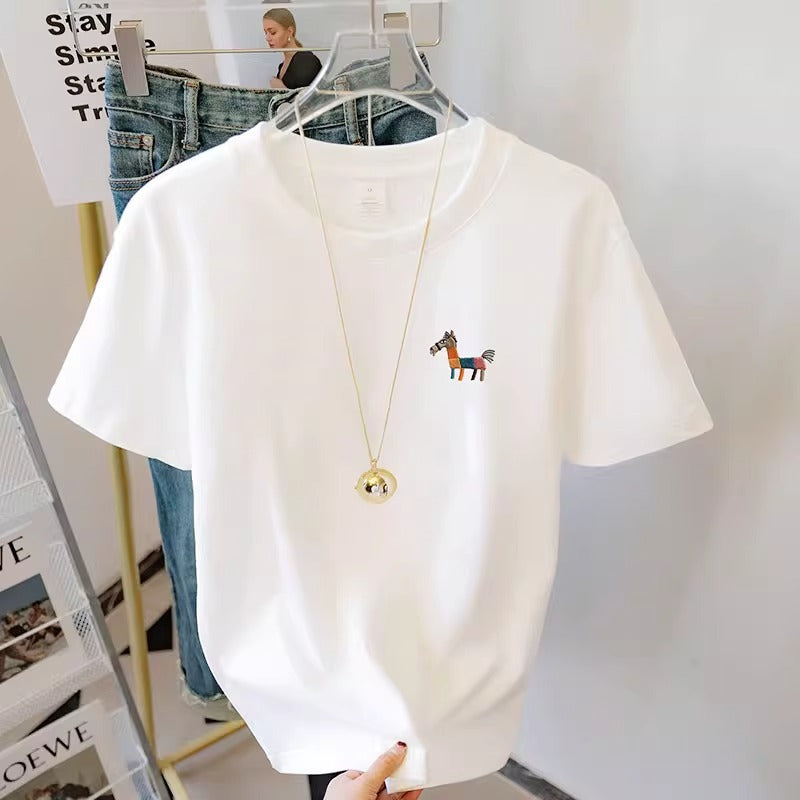 Embroidered Mascot Essential Tee