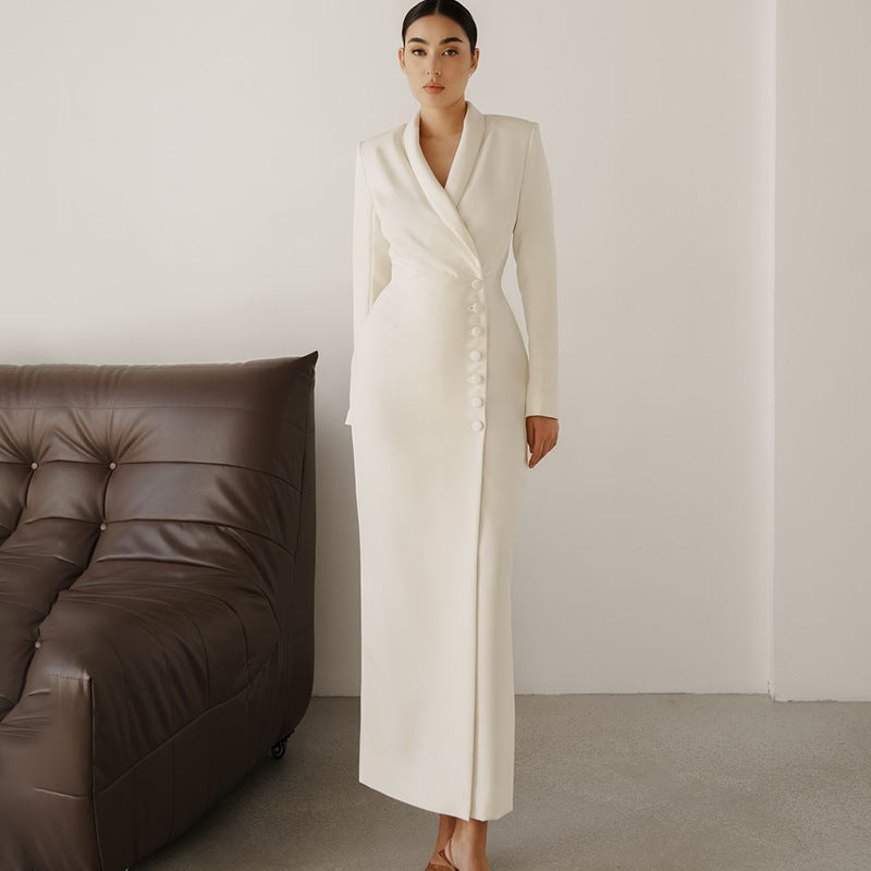 Elegant Long Sleeve Blazer Dress
