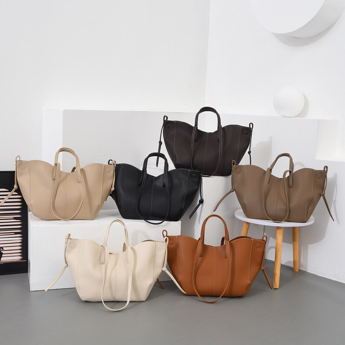 tote bag and matching clutch set