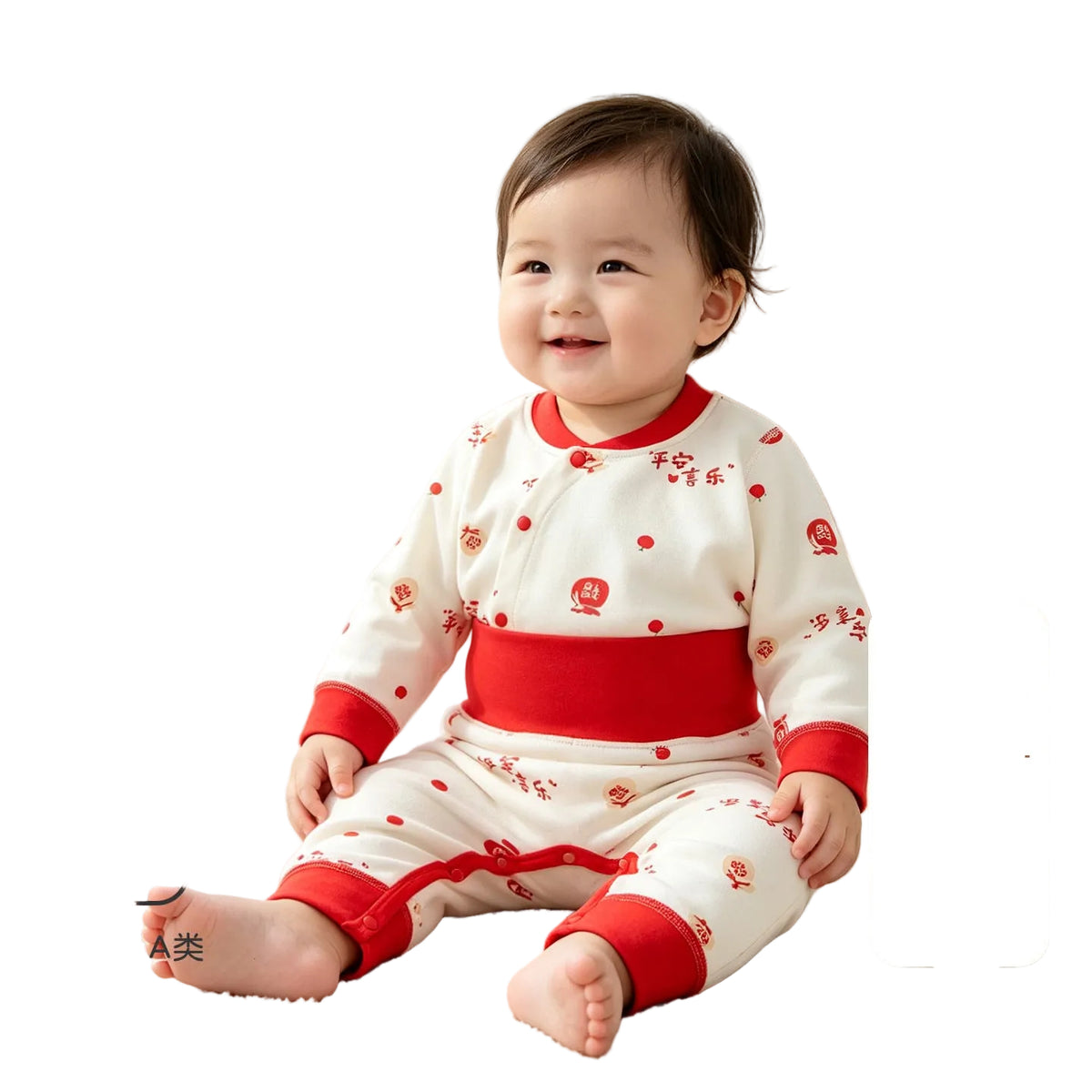 Cotton Kids' Long-Sleeve Pants Set