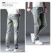 001 vintage yellow-green trousers