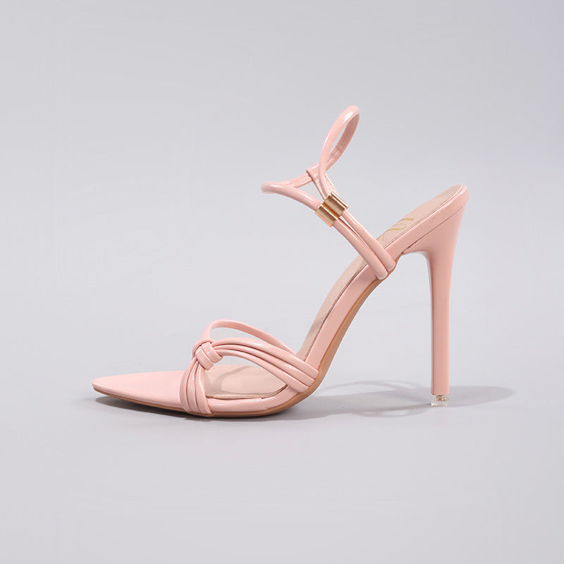 Pointed-Toe Strappy Sandals