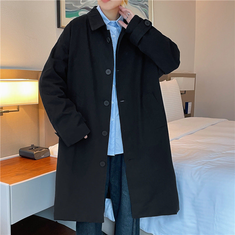 Men's long casual jacket
